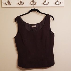 Sophisticated Tahari Pin Strip Shell